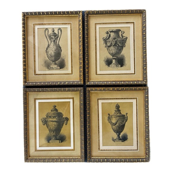 Other - Set 4 Persian Art Style Vase San Donato 1879 by C H Kreutzberge Bombay Co